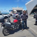Ephraim with the Suzuki V-Strom 1000 on his trip to the Great Ocean Road and back